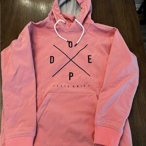 DOPE Coral Pink Hoodie for women’s can fit men’s medium